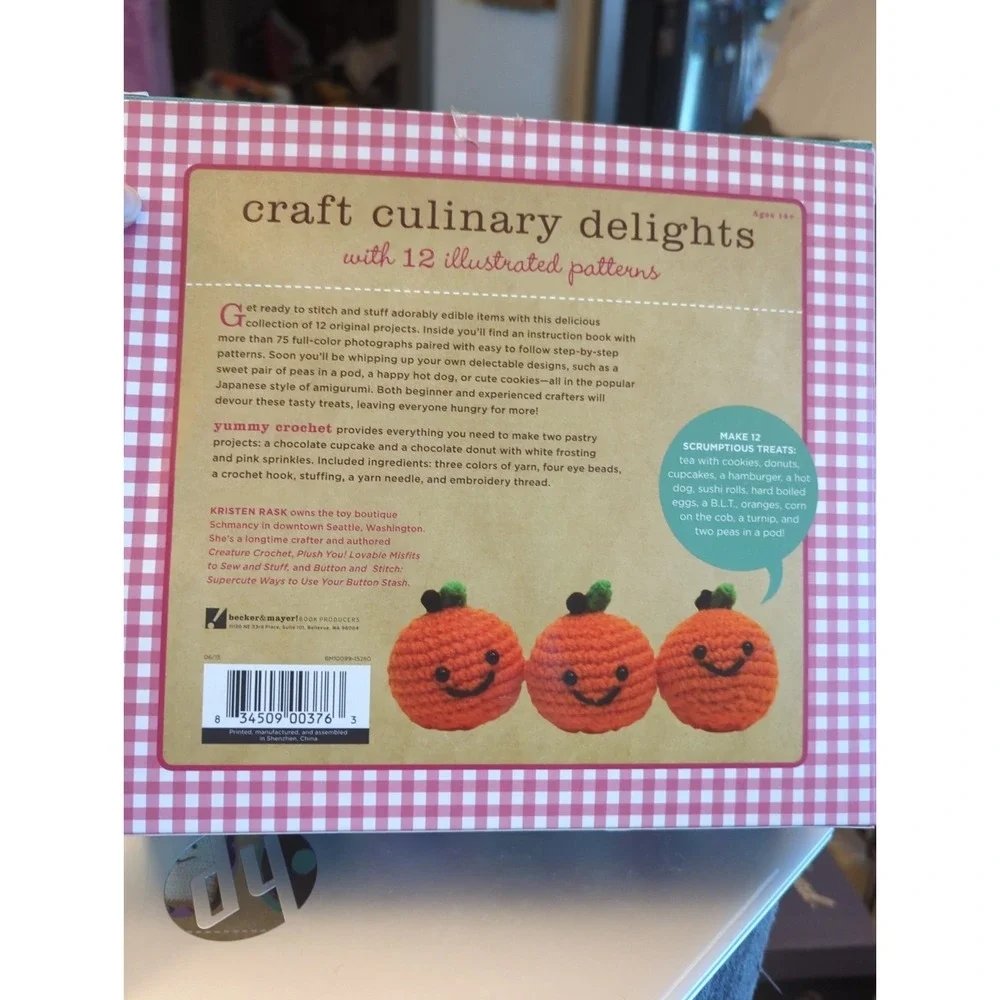 New Sealed - Kristen Rask Yummy Crochet 12 Projects Too Cute To Eat